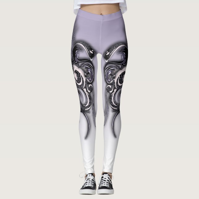 "Una elegancia reflectante", leggings femeninas (Anverso)