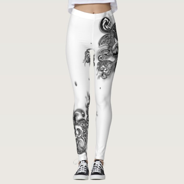 "Una elegancia reflectante", leggings femeninas (Anverso)