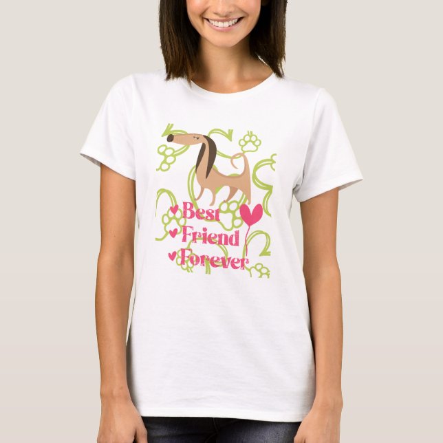 Una elegante camiseta para los amantes del perro. (Anverso)