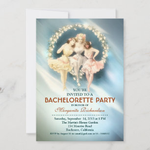 una elegante invitación de estilo azul para una fi