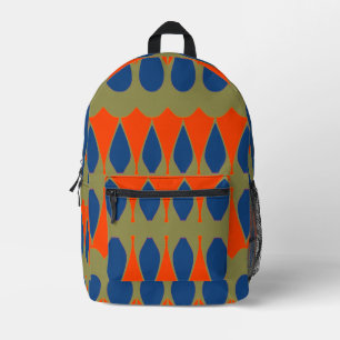 Una elegante mochila impresa con diseño de múltipl