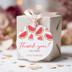 Una En Una Etiqueta De Favor De Cumpleaños De Meló