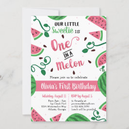 Una En Una Invitación De Fiesta De Cumpleaños De M