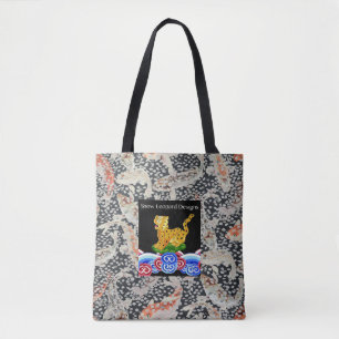 Una encantadora bolsa de leopardo de la tela Phili