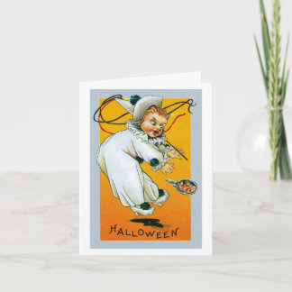 Una especie de tarjeta de Halloween vintage espelu