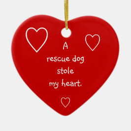 Una estola del perro del rescate mi ornamento del