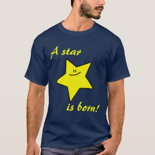 Una estrella es camiseta oscura nacida (el