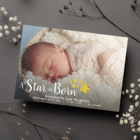 Una estrella nace tarjeta postal de Invitación de