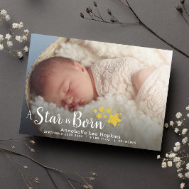 Una estrella nace tarjeta postal de Invitación de