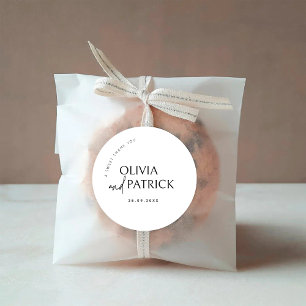 Una Etiqueta Adhesiva de Agradecimiento Dulce para