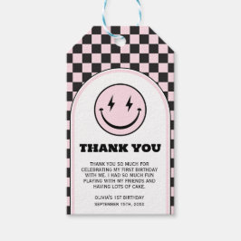 Una etiqueta de regalo de cumpleaños del Chica Bab