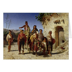 Una familia gitana en el camino, c.1861