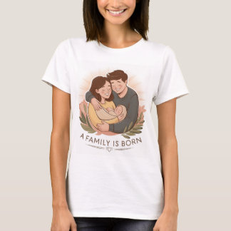 Una familia nace camiseta para padres
