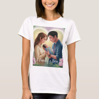 Una familia nace camiseta para padres recién nacid