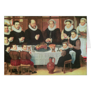 Una familia que dice la tolerancia antes de la