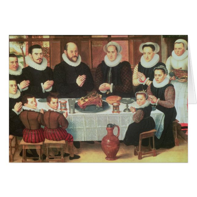Una familia que dice la tolerancia antes de la (Anverso (Horizontal))