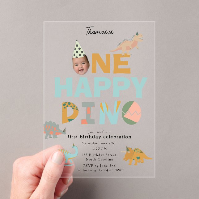 Una Feliz Invitación de Dino Dinosaurio para Cumpl (Insitu (portátil))