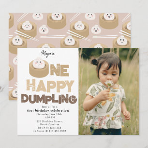 Una Feliz Invitación de Dumpling para el 1er Cumpl