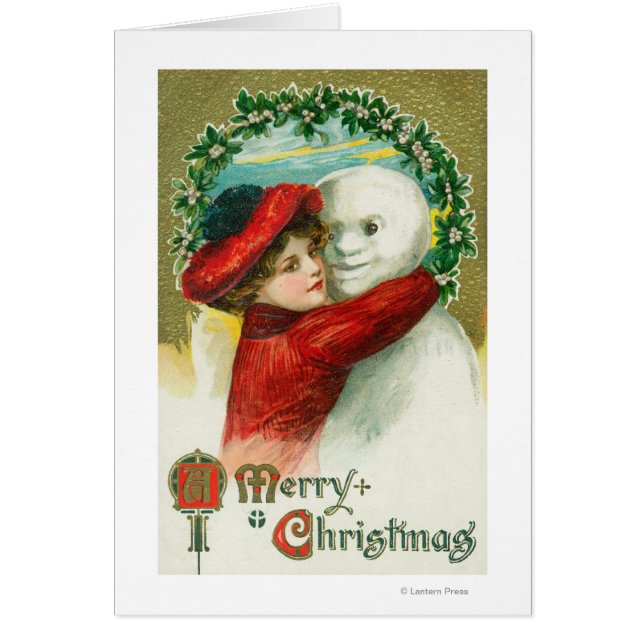 Una Feliz Navidad Abrazando la escena de Snowman (Frente)