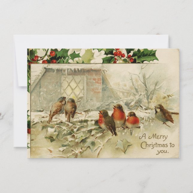 Una Feliz Navidad Para Usted - Tarjeta De Navidad (Anverso)