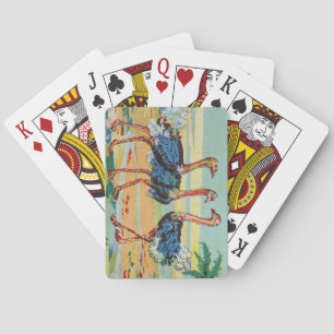 Una Flamboyance de Flamencos Jugando Cartas
