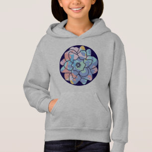 Una flor hecha de manchas de pintura