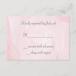 Una Flor Para Mis Tarjetas RSVP De Amor