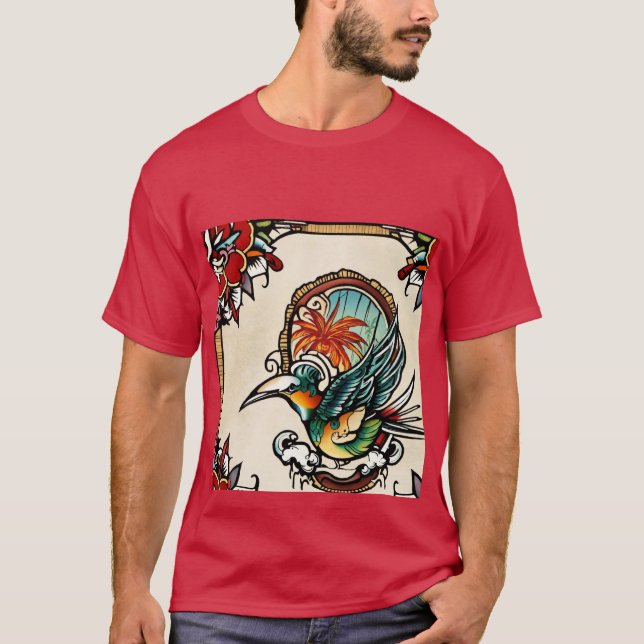 Una foto de un pájaro está hecha en mi camiseta (Anverso)