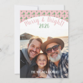 Una foto Navidad de la familia cuie rosado