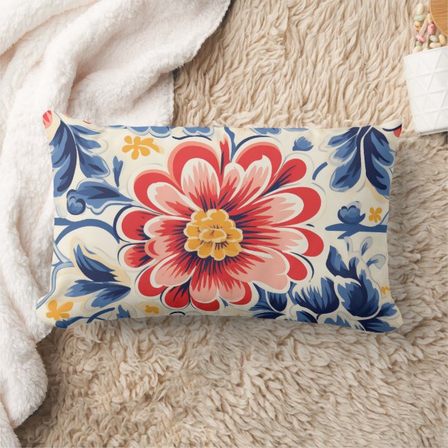 Una funda de almohada decorativa con una grande (Manta)