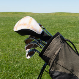 Una funda para cabeza de palo de golf con estampad