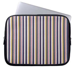 Una funda para portátil con rayas verticales color
