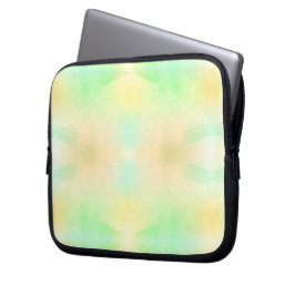 Una funda para portátil con un diseño de acuarela 