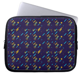 Una funda para portátil con un patrón geométrico v
