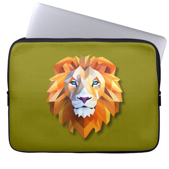 Una funda para portátil de LEÓN GEOMÉTRICO (Frente)