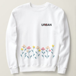 Una fusión de la flora y la sudadera de diseño urb