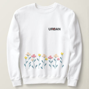 Una fusión de la flora y la sudadera de diseño urb
