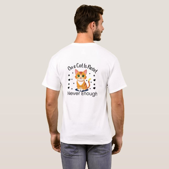 Una Gata Nunca Es Suficiente Camiseta Divertida pa (Reverso completo)