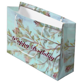 Una Gran Bolsa De Regalo Floral De Acuarela