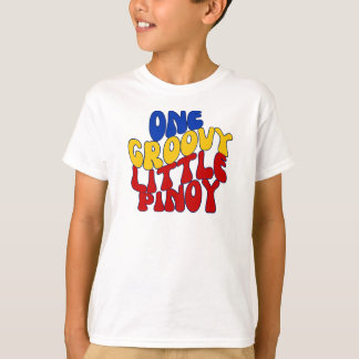 Una Groovy pequeña camiseta de un joven de Pinoy,