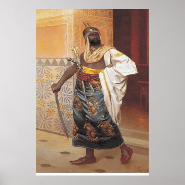 Una Guardia Nubia En La Impresión De Canvas De 186 (Frente)