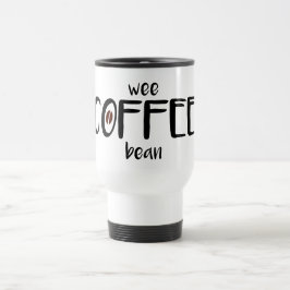 Una) haba pequenita del café (- taza blanca del