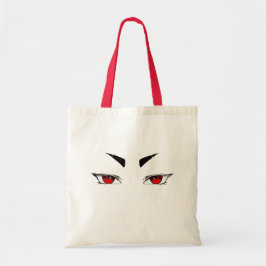 Una hermosa bolsa con ojos rojos brillantes