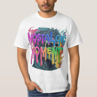 Una hermosa camiseta para hombres con un momento n
