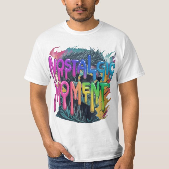 Una hermosa camiseta para hombres con un momento n (Anverso)