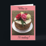 UNA HERMOSA TARJETA PARA TU **70th** BIRMANDAD<br><div class="desc">¿CUÁL ES UN PASTEL? ¡¡¡Y UN GRAN CUMPLEAÑOS TAMBIÉN!!! PUEDES CAMBIAR LA EDAD PERO ESTOY HACIENDO MÁS AQUÍ EN ESTA TIENDA (UNA DE MIS OCHO)</div>