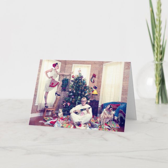 Una historia del navidad del gato de un Eye'd (Anverso)