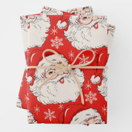 Una hoja de papel de envolvimiento de Navidad muy 