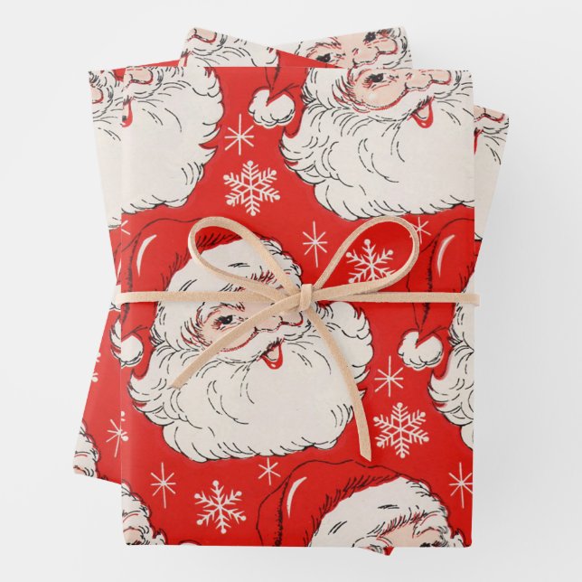 Una hoja de papel de envolvimiento de Navidad muy  (In situ)