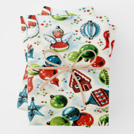 Una hoja de papel de envolvimiento de Navidad muy 